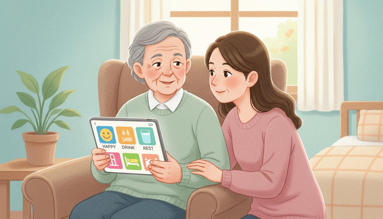 Afazija i AAC: Digitalna komunikacija za odrasle u Srbiji | AAC SRBIJA - ilustracija za članak o alternativnoj komunikaciji i AAC Srbija