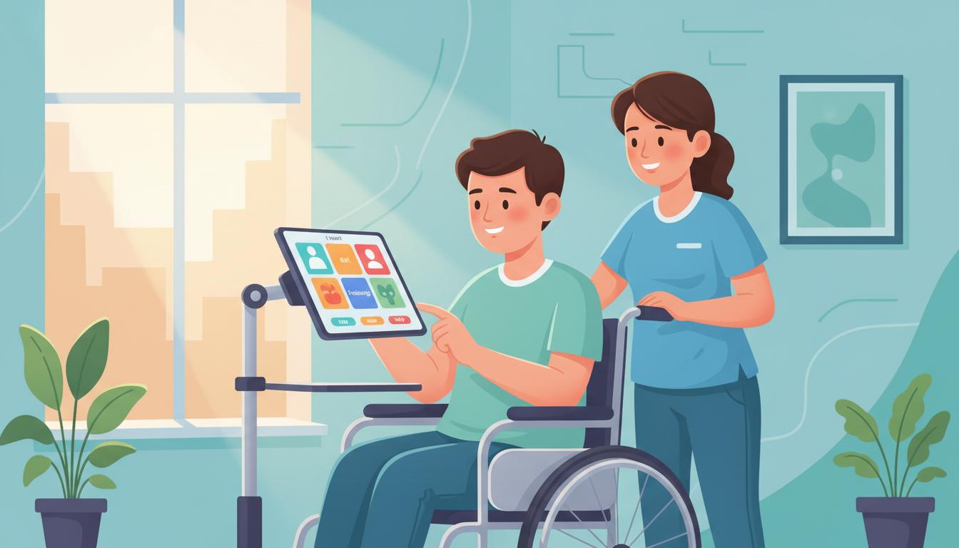 Cerebralna paraliza i komunikacija: Kako AAC pomaze | AAC SRBIJA - ilustracija za članak o alternativnoj komunikaciji i AAC Srbija